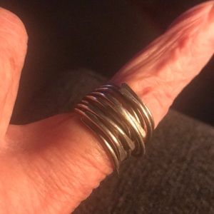 Silver wire ring💜